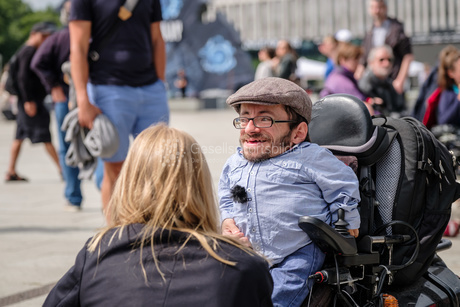 NichtMeinGesetz Protestaktion im Käfig