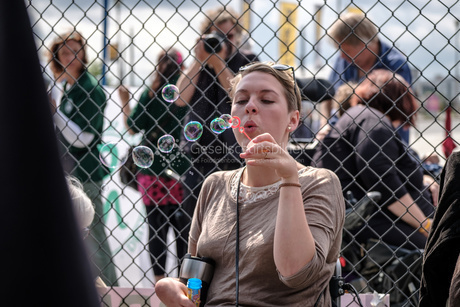 NichtMeinGesetz Protestaktion im Käfig