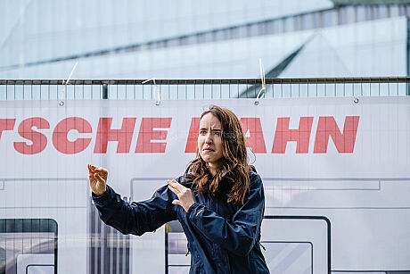 Protest- und Launchaktion des neuen Service "Entschädigung bei Barriere" im Zugverkehr