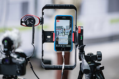 Protest- und Launchaktion des neuen Service "Entschädigung bei Barriere" im Zugverkehr