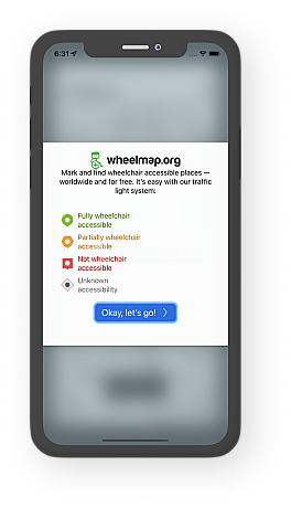 Screenshot von Wheelmap.org