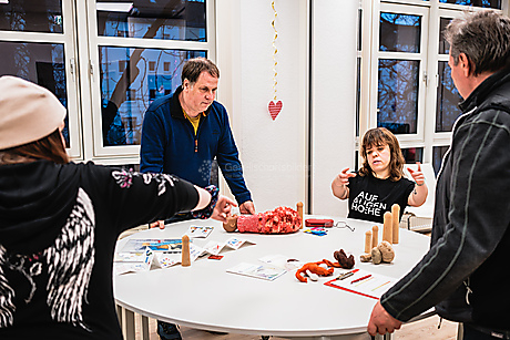 Making-of Foto aus dem "Inklusion im Fokus" Workshop - Gesellschaftsbilder.de Fotoworkshop „Inklusion im Fokus“ beim FPZ Balance in Berlin